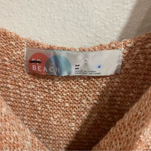 Free People Peach Declan Sleeveless Sweater Romper Sz M NWOT - Picture 6 of 14